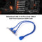 20 Pin to Dual USB3.0 Baffle Adapter Cable USB 3.0 Back Panel Expansion Bracket