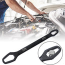 Universal 8-22mm Ratchet Wrench Double Ended Spanner Repair Tools (Black) Newly
