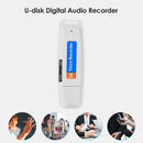 SK001 Portable U Disk TF Card USB Digital Audio Voice Recorder Pen (White)