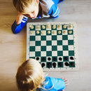 Portable Foldable Tournament Chess Board PU Leather Kid Chessboard Children Fun