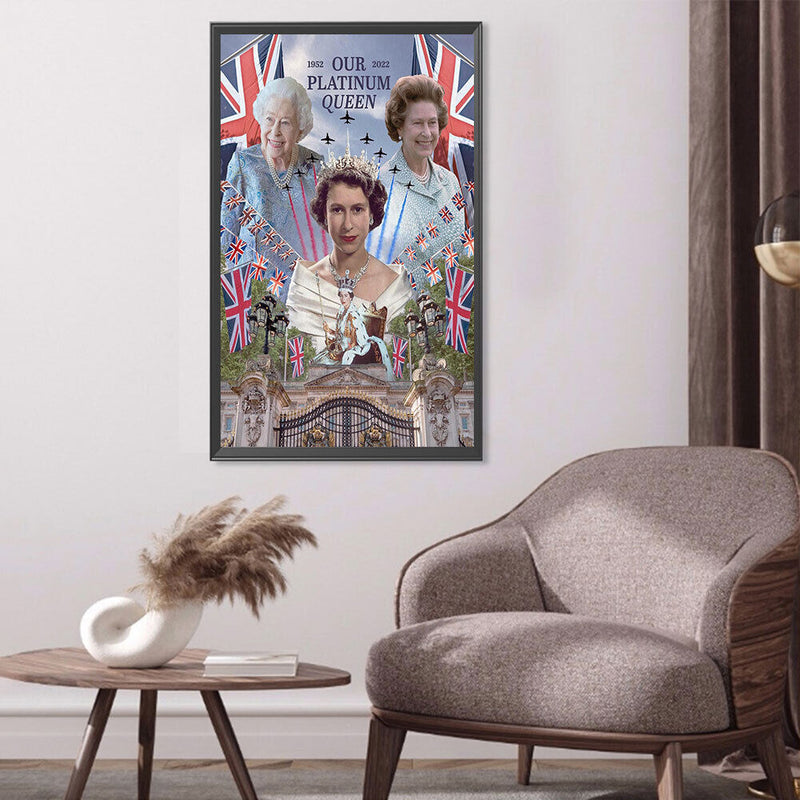 Elizabeth II 5D DIY Diamond Painting Kits Full Round Drill Wall Decor Art Crafts
