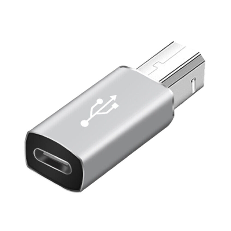 USB C Female to USB B Male Adapter for Printer Scanner MIDI Controller Keyboard