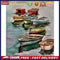 DIY Digital Picture Colorful Boats Frameless Oil Painting By Number Handicr