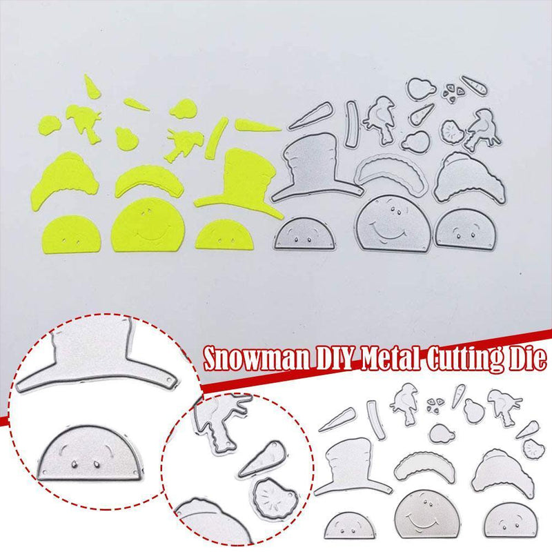 1*Snowman Metal Cutting Dies Stencil Scrapbooking Embossing Album Craft Card DI&