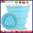 Outdoor Camping Picnic Retractable Water Cup 270mL Portable Folding Silicone Mug