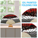 Mangrove Oil Paint Folding Fan By Numbers DIY Painted Art Digital Oil Painting