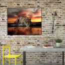 Painting By Numbers DIY Kit Lonely Leopard Canvas Oil Art Picture for Home Decor