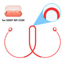 Anti Lost Silicone Earphone Strap for SONY WF-C500 Neck Cable String (Red) Newly