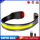 COB LED Headlight Portable 500LM Headlamps Torch for Camping Hiking (Grey)