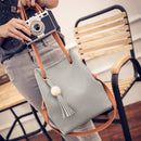 Women PU Leather Messenger Satchel Crossbody Shoulder Bag Handbag Gray