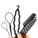 Hair Styling Accessories Hair Braiding  Twist Curler Bun Roller Maker Hair Clip