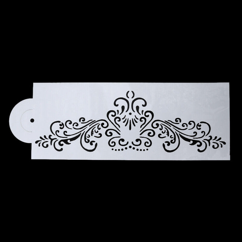 4X Flower Cake Cookie Fondant Side Baking Stencil Wedding Decor Mold Tool
