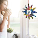 Unique Sun Home Garden Yard Decoration Rainbow Sun Hanging Pendant H0X5