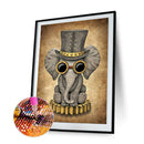 5D Full Round Drill Diamond Painting Funny animals Drawing
