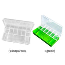 11 Compartments Fishing Box Double Layer Lure Hook Storage Case (Green)