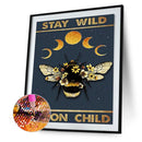5D Star Moon Mosaic Diamond Painting Round Drill Rhinestone Picture for Gif
