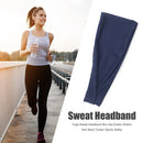 Sweat Headband Non-slip Elastic Stretch Hair Band Sports Safety (Navy Blue)