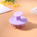 Point Tip Silicone Scalp Shampoo Massage Brush Head Acupoint Comb (Purple) Newly
