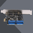 U3N014S PW4 Desktop Front PCIe Transfer USB3.0 19PIN Interface Adapter Card