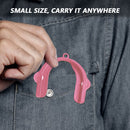 U-shaped Gripper Manual Can Jar Opener Cap Lid Beer Bottle Openers (Pink)