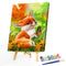Little Fox Butterfly Paint By Numbers Kit DIY Frameless Picture On Canvas
