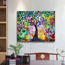 Tree of Life, Oil Color by Numbers, Frameless Drawing Picture, Wall Decoration