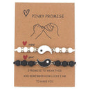 Pendant Tai Chi Jewelry Couple Bracele Wristband Weaving Rope Yin Yang Charm