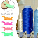 Plastic Horse Shape Automatic Needle Threader DIY Sewing Machine Tool (5pcs