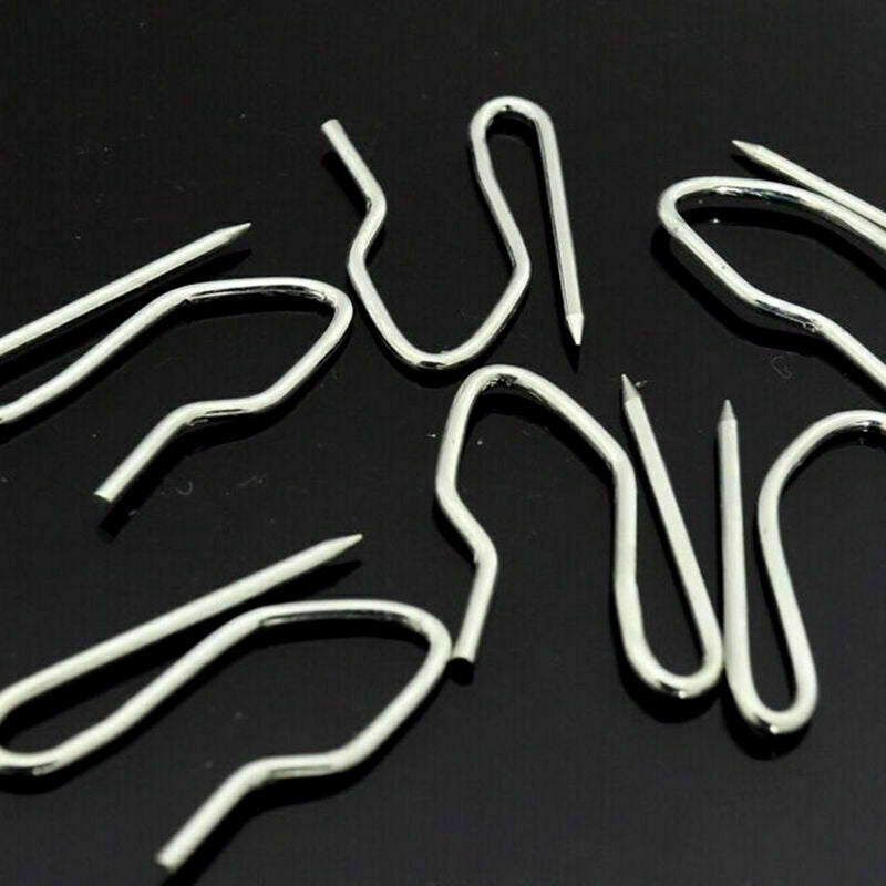 50 Pcs Pin Hooks Curtain Hooks French Pinch Pleat Fabric E1S3 Hook Sun A7U0 J2E0