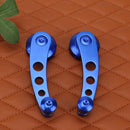 2pcs Aluminum Alloy Car Window Handle Winder Riser Replacement(Blue)