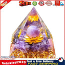 Crystal Orgonite Pyramid Healing Energy Reiki Chakra Home Office Decor (D) Newly