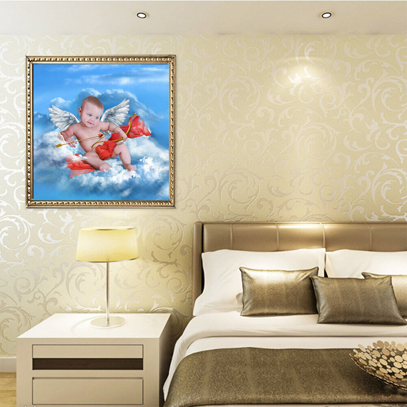 seawang DIY 5D Diamond Embroidery Painting Love Boy Wings Full HSS Cross Stitch