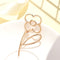 Women Scarf Buckle Lapel Simple Pin Flower Brooch Alloy Hollow Fashion