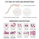 11CT Printed Partial Cross Stitch Craft Cute Girl Artwork Decor (VIP066)