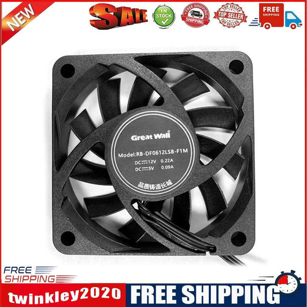Silent Fan for Computer Cases Chassis Cooling Fan Hydraulic Bearing (6cm)