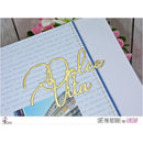 French Letter Metal Cutting Dies for DIY Scrapbooking Album Paper Cards Stamps