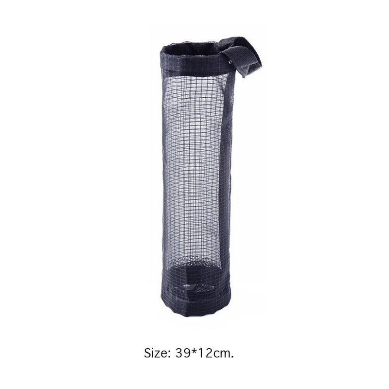 Reusable Grocery Bag Holder Nylon Hanging Trash Bags Store Organizer (C) Newly