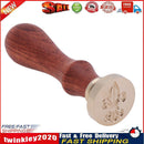 Retro Lily Pattern Rosewood Handle Sealing Wax Seal Stamps Post Decor(K06) Newly