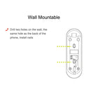 Corded Phone Wall Mountable Landline Telephone Big Button for Home (Black)