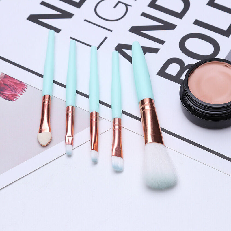5pcs/Set Pro Eyes Makeup Brushes Kit Portable Eyeshadow Eyebrows Beauty Pens