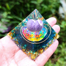 Orgonite Pyramid Healing Chakra Reiki Meditation Orgone Energy Generator Crafts