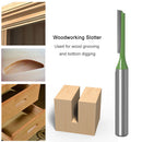 6mm Shank Single Double Flute Straight Router Bit Set Carving Milling Cutter
