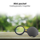 Pocket Folding Jewelry Magnifier Magnifying Glass HD Eye Glass Loupe (6X)