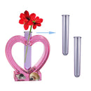 Acrylic Test Tubes 2 Pcs Planter Vase for Propagation (Light Purple 4)