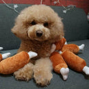 Pet Dog Puppy Toys Chicken Legs Design Small Dogs Chew Toys Sound Plush Squ D5H4