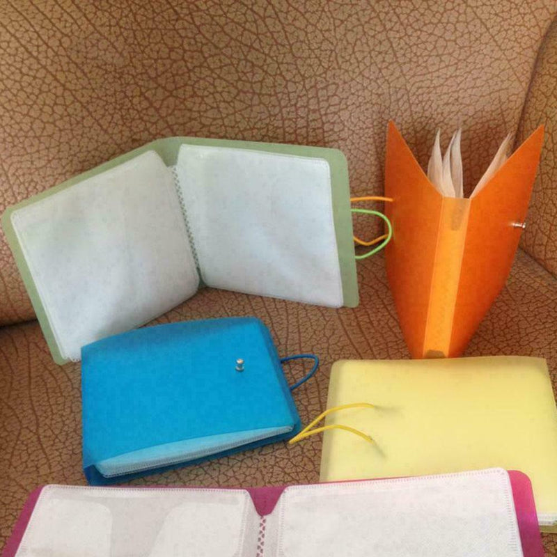 12 Plastic CD DVD Disc Double Sleeve Holder Clear Storage LQ k Case Q9T9 W2I3