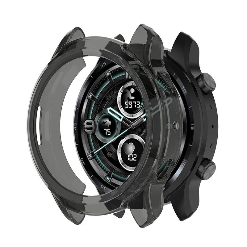 TPU Watch Protective Case for Ticwatch Pro 3/Pro 3 Lite (Transparent Black)