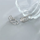 Sparkling Wedding Earrings Angel Wings Ear Cuff Ear Clip Without Piercing