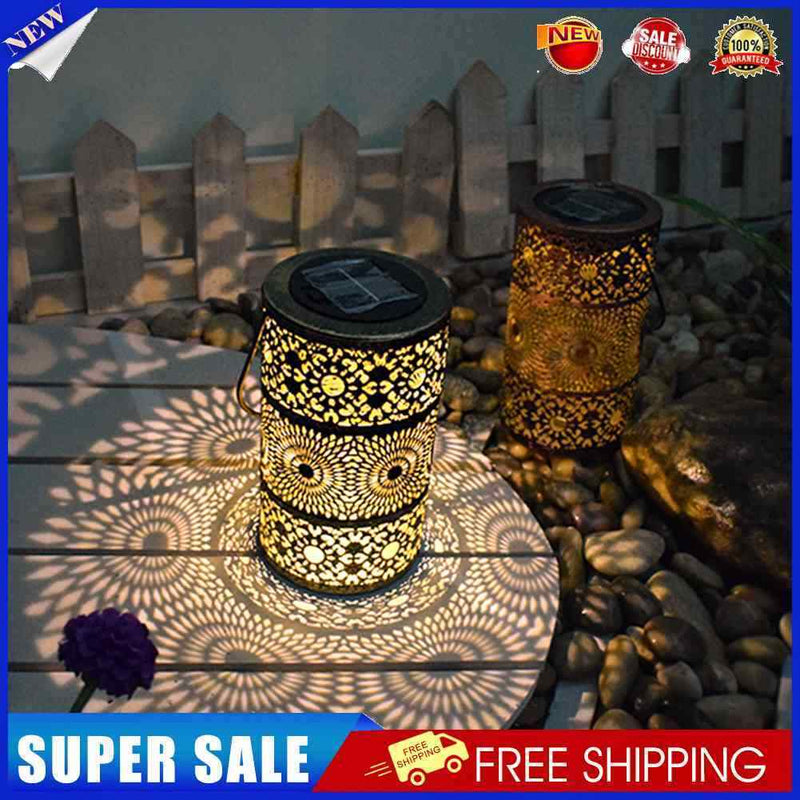 Solar Projection Light Iron Outdoor Garden Yard Art Decorative Landscape Lights