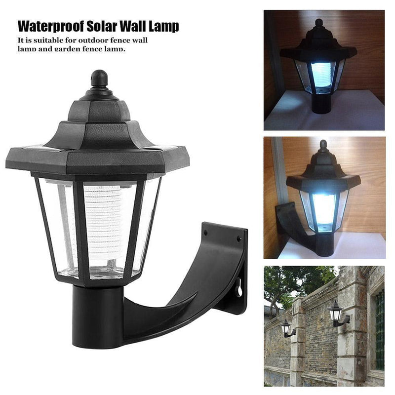 Solar LED Lamp Waterproof Outdoor Garden Landscape Hexagonal Wall Light